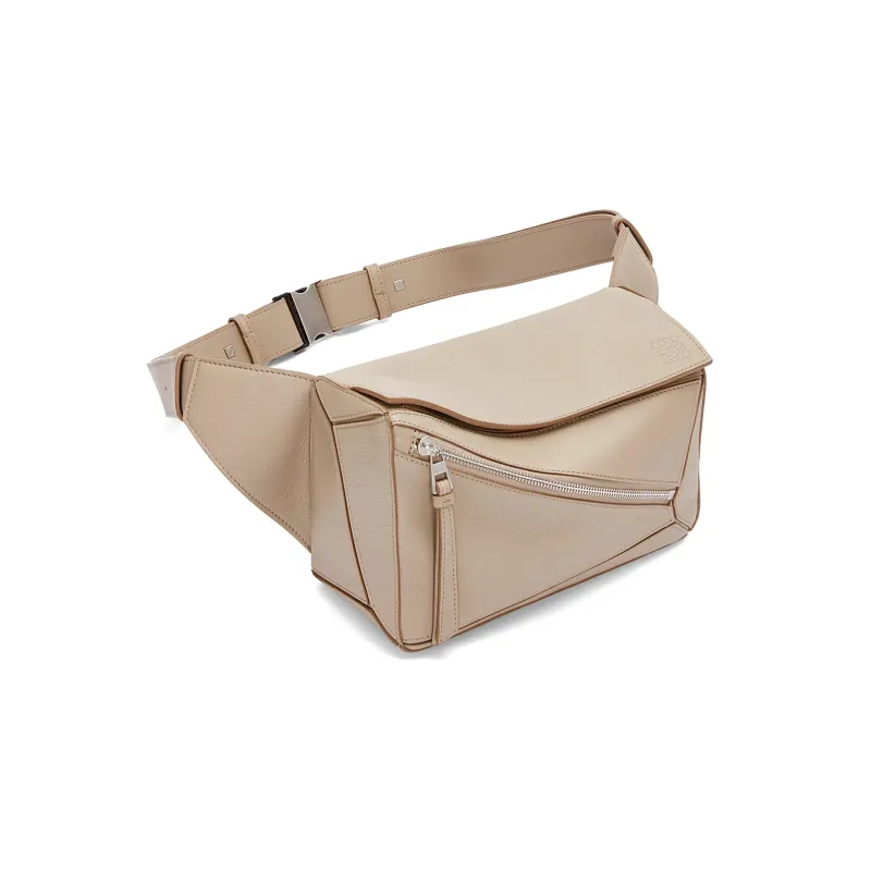 LOEWE Puzzle Cow Leather Fanny Pack Small Size Women's Sand-2