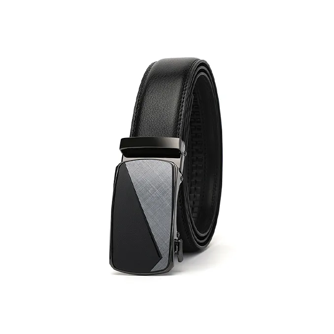 FREE RABBITⅡ Alloy Buckle Genuine Leather Automatic Buckle Leather Belts Men's 3.5cm-4