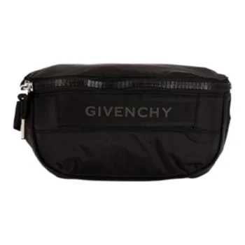 Givenchy G EssentialsG Trek Cow Leather Shoulder Bag Crossbody Bag Fanny Pack Men's Black