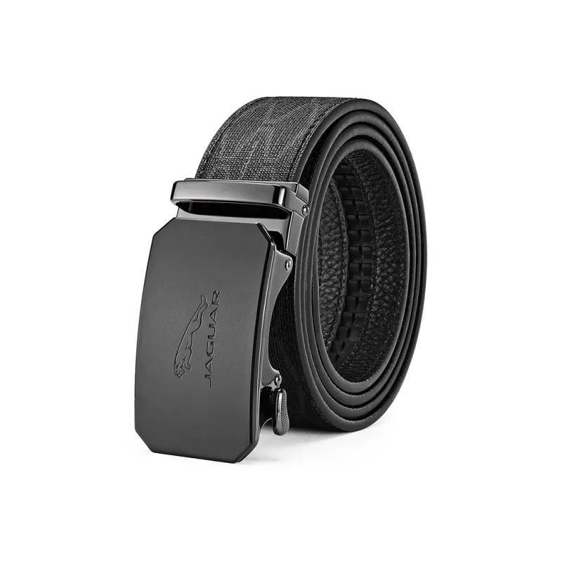 JAGUAR Matte Automatic Buckle PVC Cow Leather Leather Belts Men's 3.5cm-3