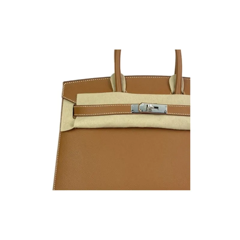 HERMES Birkin Epsom Leather Birkin Bag Handbags Women's 37 Gold Gold Brown-3