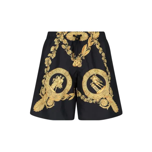 VERSACE MASCHERA BAROQUE Casual Shorts Men Black