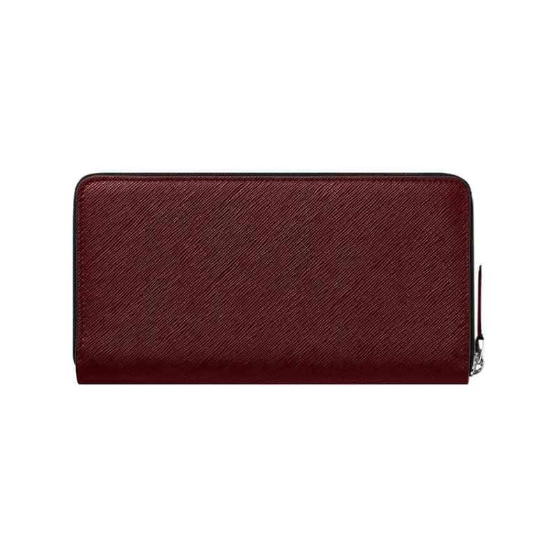 MONTBLANC Cow Leather Wallet Men's Burgundy-1