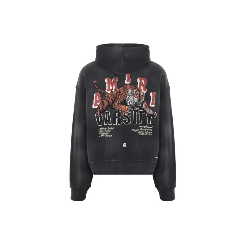 AMIRI Vintage Tiger Rib trimmed Hoodie-1