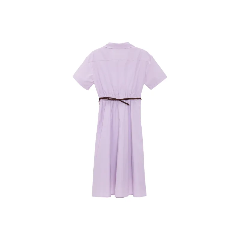 Fstudio Short Sleeved Dresses Women's Purple-1