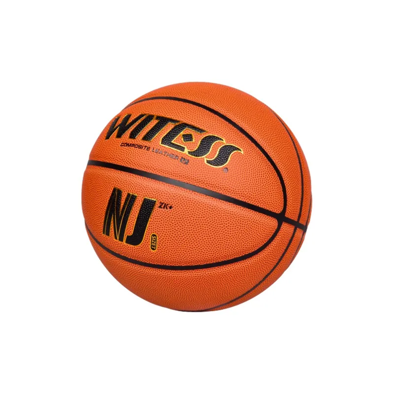 WITESS Microfiber Leather Basketball Orange Red Size 7 Training Unisex-1