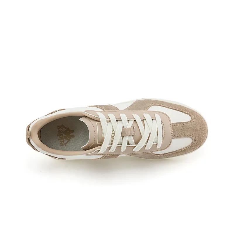 Kappa Low Top Skateboard Shoes Unisex Oxford Brown Winter White-4