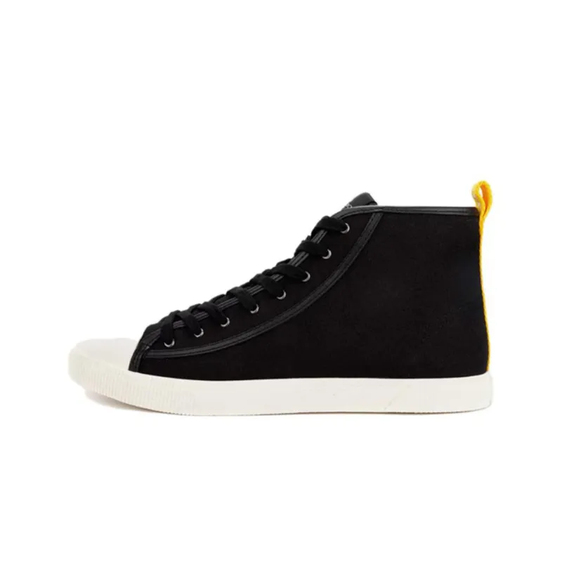 COACH High Top Stylish Skateboarding Shoes Men's Black-0