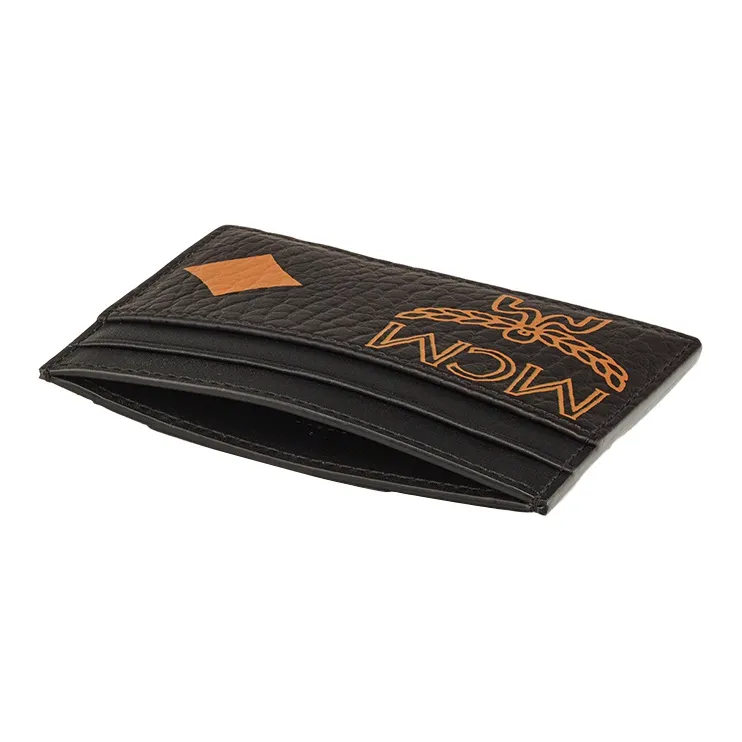 MCM Aren Canvas Card Holder Mini Unisex Black-1