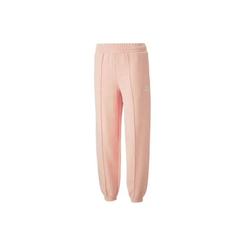 PUMA Knitted Sweatpants Women's Rose Pink