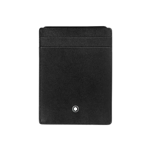 MONTBLANC Meisterstuck Full Grain Cow Leather Card Holder Men's Black