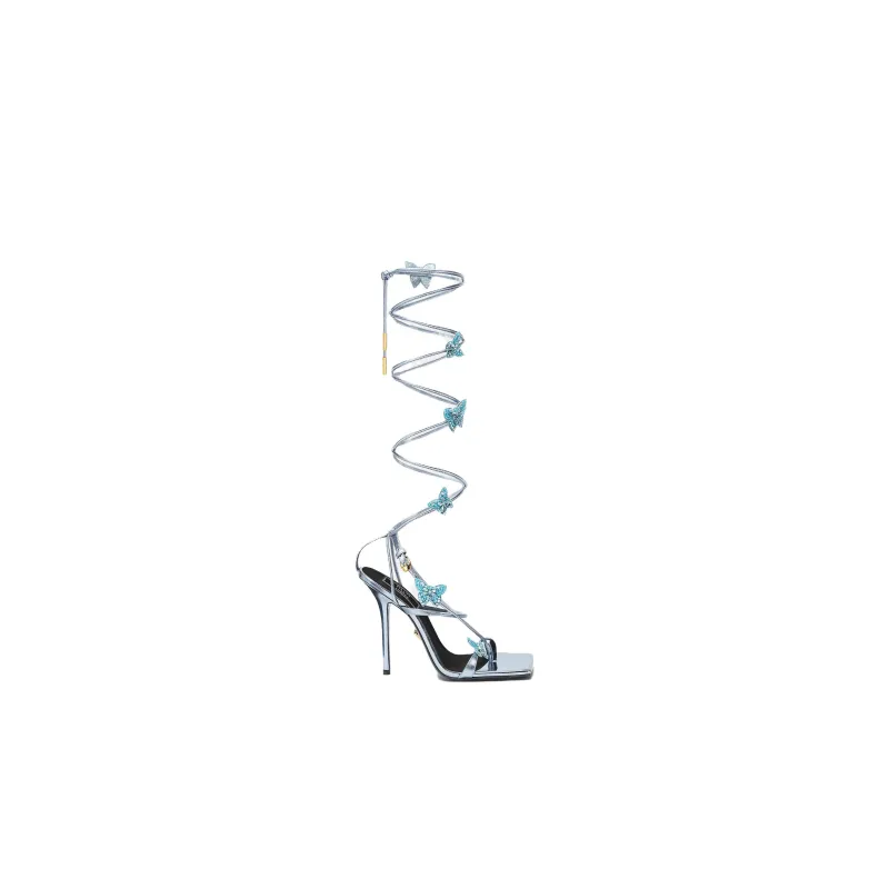 VERSACE JEANS Strap Sandals Women's Blue Black-1