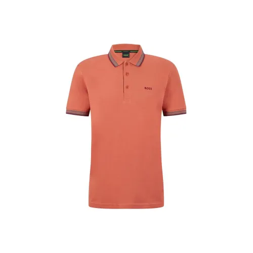 HUGO BOSS Polo Shirts Men Light Pink