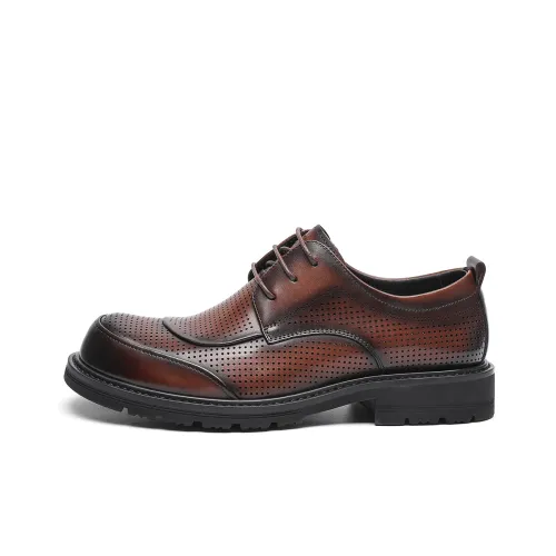 TRUMPPIPE Men's Casual Shoes Men Low-Top Brown