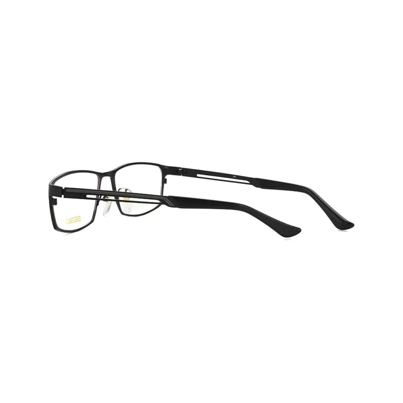 SEIKO Rectangular Eyeglass Frames Men's Black-2