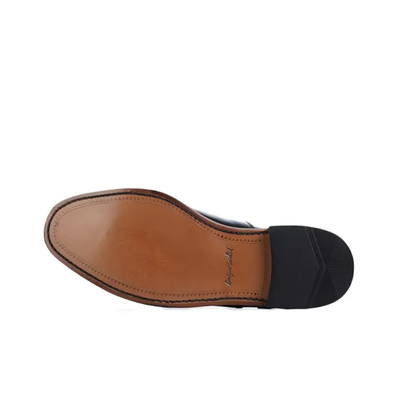 LOAKE Dress Shoes Men Low Top Black/Dark Brown-4