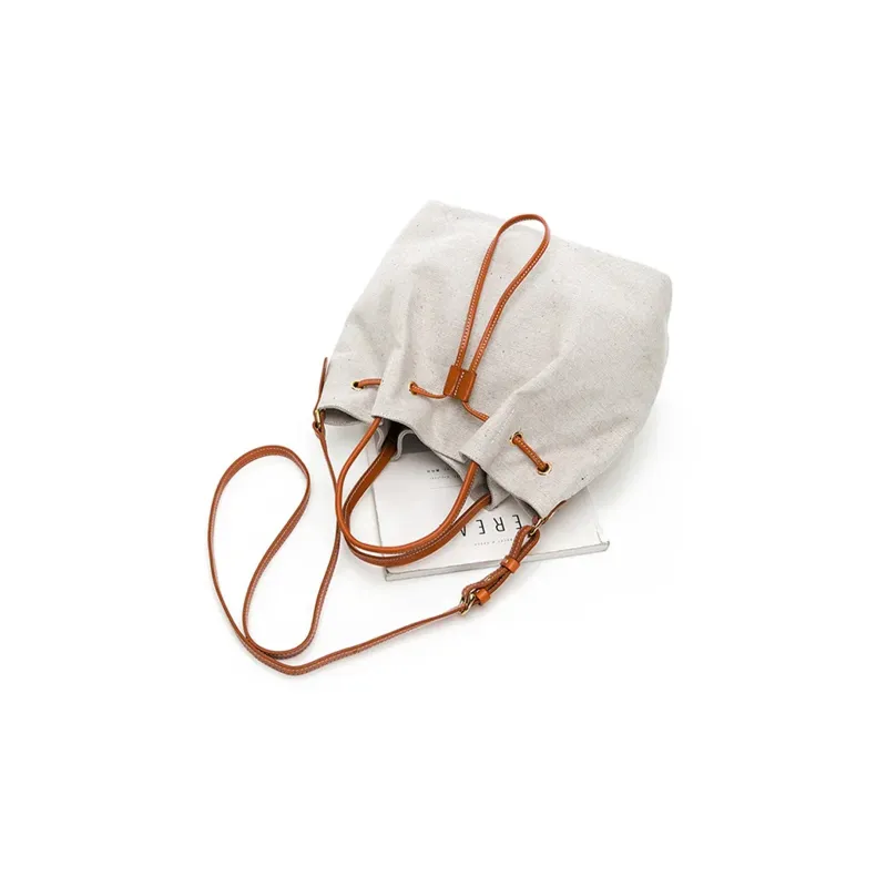 Furla Gioia Grained Leather Bucket Bags Shoulder Bag Crossbody Bag Mini Women's White-2