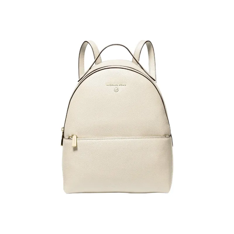 MICHAEL KORS Valerie Leather Backpack Medium Size Women's Cream White-0