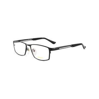 SEIKO Rectangular Eyeglass Frames Men's Black