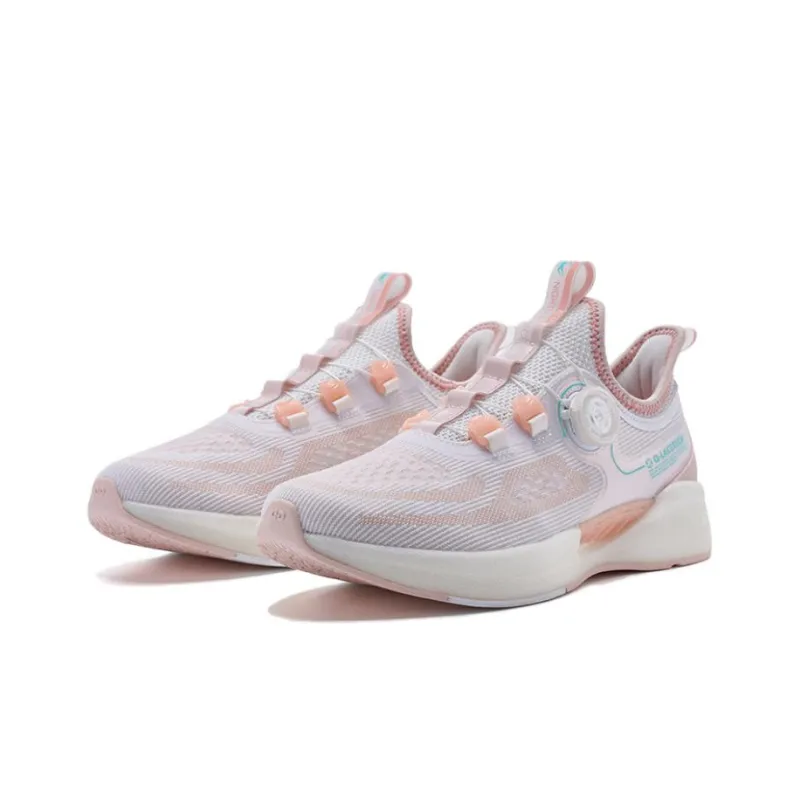 QIAODAN Bundle The Heart Anti-Slip And Wear-Resistant Breathable Low-Top Running Shoes Women's Cloud Pink-3