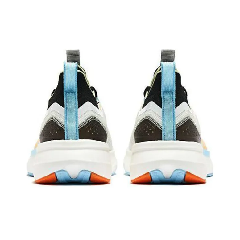QIAODAN Popular 12Plus Breathable And Wear-resistant Low-Top Running Shoes Men's White Blue Orange-2