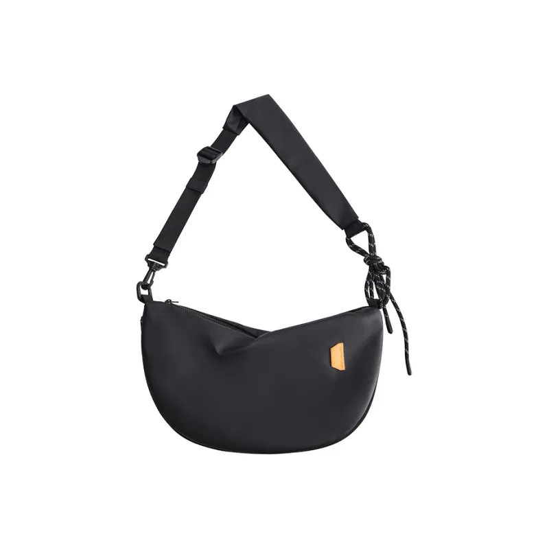 BAGSMART PU Dumpling Bag Crossbody Bag Regular Unisex Khaki/Functional Grey/Punk Black-11