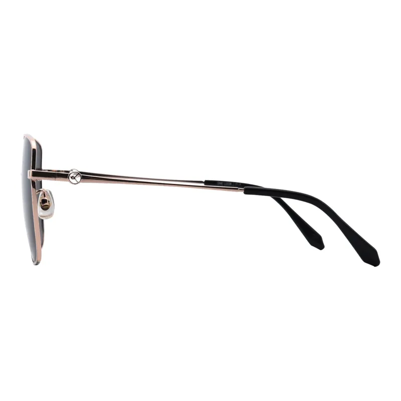 Sijue Alloy Irregular Shape Sunglasses Unisex Gold Frame-3
