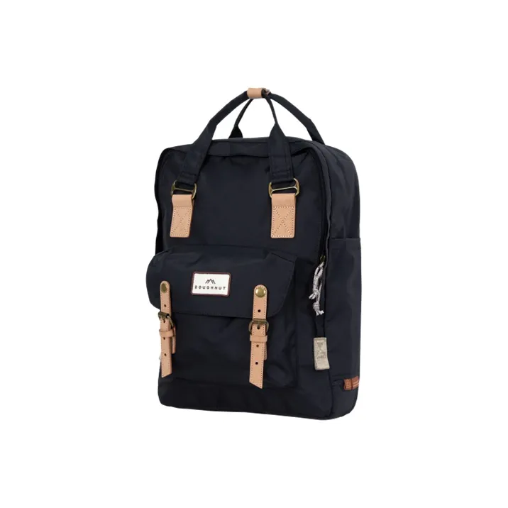 Doughnut Polyester Picnic Bag Backpack Large Size Unisex Dark Blue-1