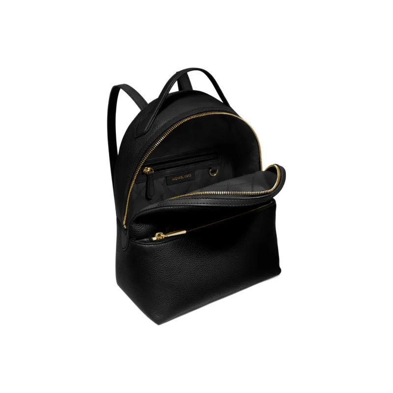 MICHAEL KORS Valerie Leather Backpack Medium Size Women's Black-2