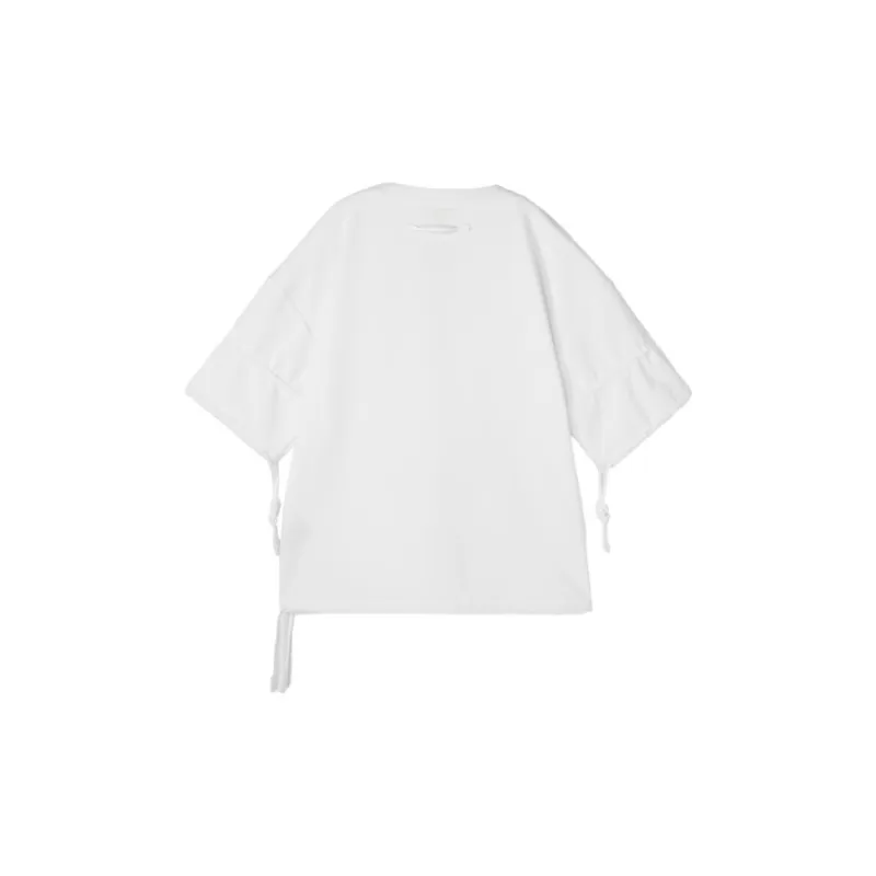 NORVINCY Summer Loose Fit Top Drop Shoulder Sleeve Solid Color Crew Neck Short Sleeved T Shirts Unisex-4