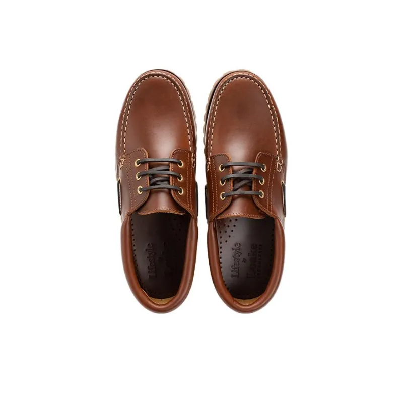 LOAKE Men's Casual Shoes Men Low Top Brown-3