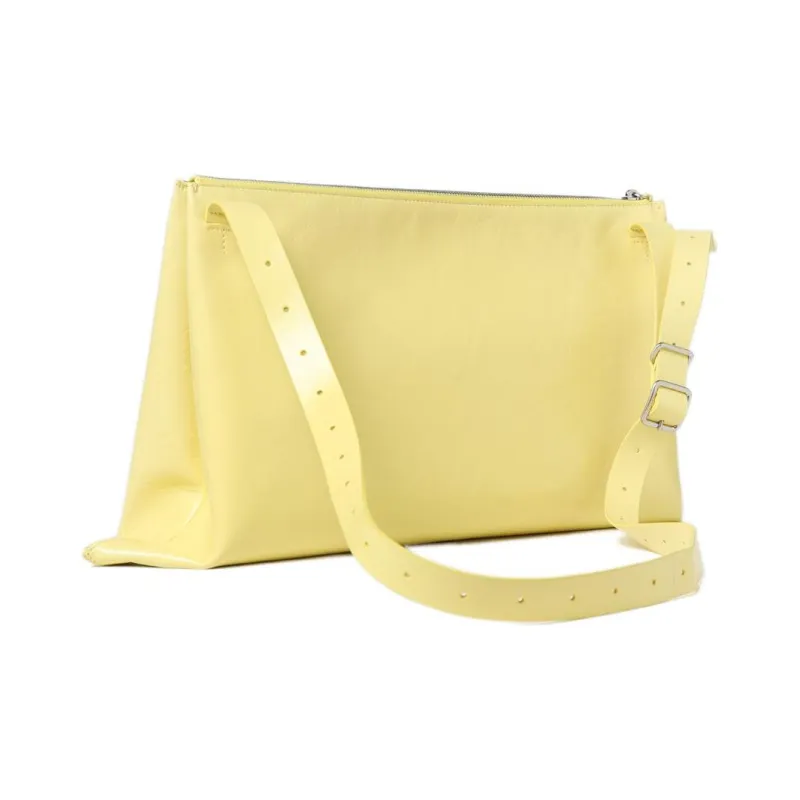 JIL SANDER Folded Edge Zipped Medium Shoulder Bag-2