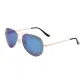 Gold Frame with Colorful Blue Lens