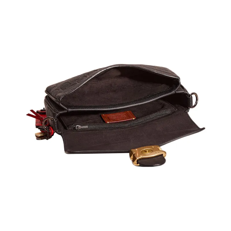 COACH Soft Tabby Pebbled Leather Zhi Sheng Bag Handbag Shoulder Bag Crossbody Bag Medium Size Women's Black-2