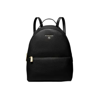 MICHAEL KORS Valerie Leather Backpack Medium Size Women's Black