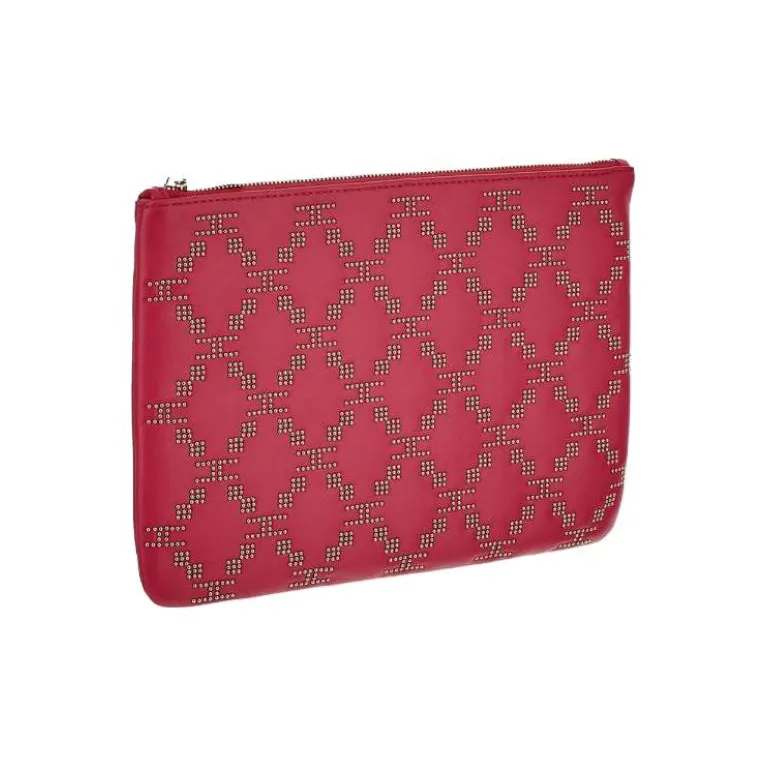 Elisabetta Franchi PU Polyurethane Polyester Clutch Regular Women's Fuchsia-1