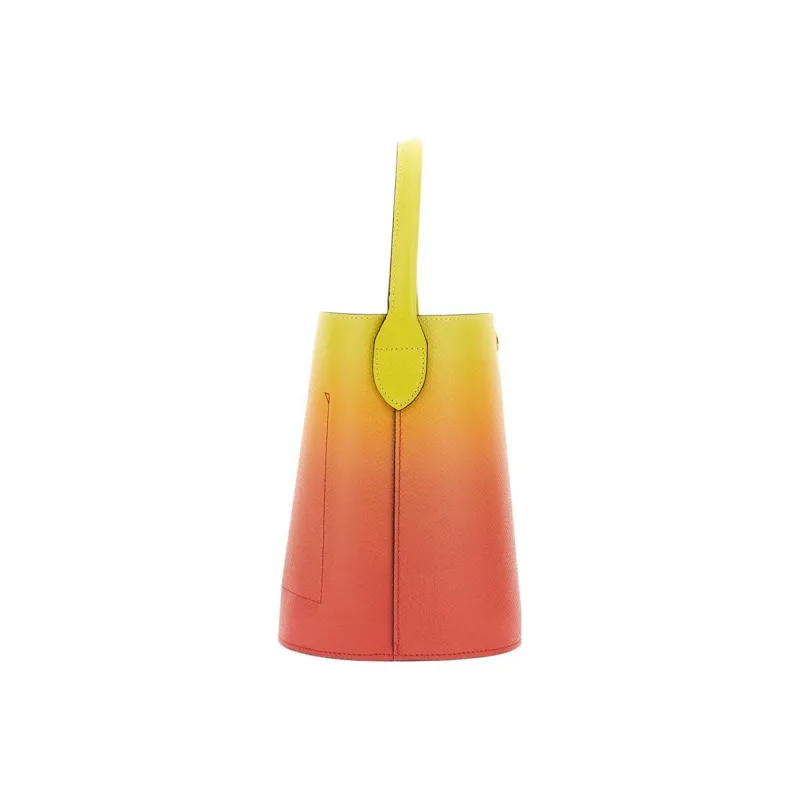 LONGCHAMP Épure Cow Leather Bucket Bag Handbag Women's Yellow & Lemon Yellow-1