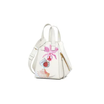 LOEWE Cow Leather Handbag Regular Women's Soft White