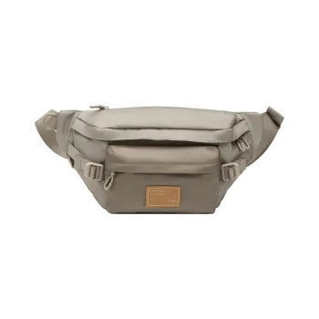 LiNing Sports Life Collection Polyester Fanny Pack, One Shoulder Bag, Crossbody Bag, Sling Bag Regular Unisex Khaki