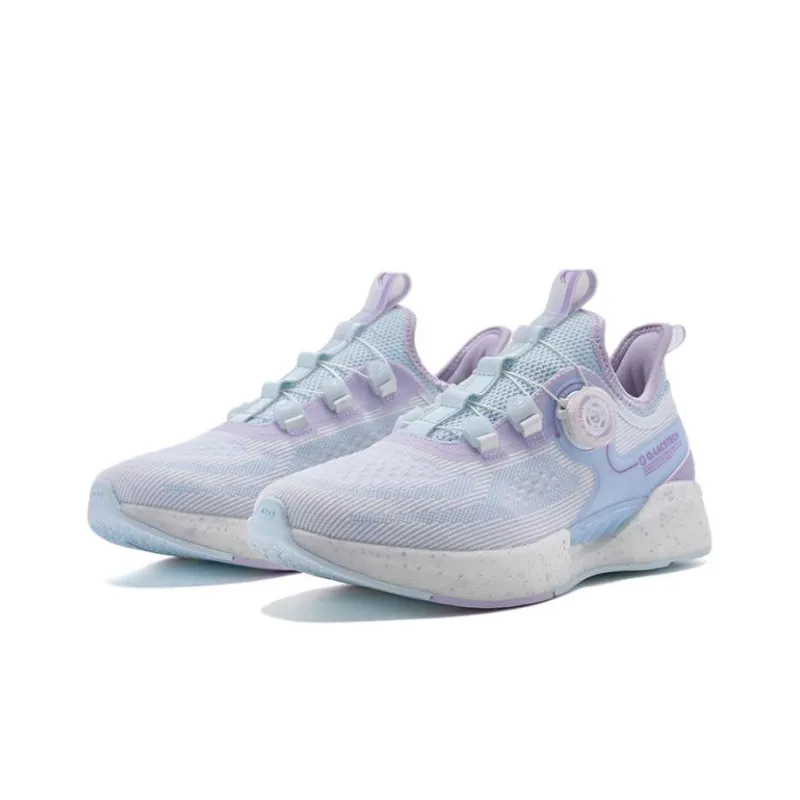 QIAODAN Bundle The Heart Anti-Slip And Wear-Resistant Lightweight Low-Top Running Shoes Women's Blue Purple-3