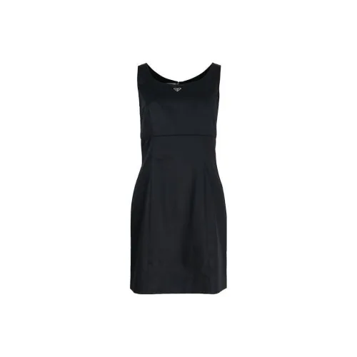 PRADA Sleeveless Dresses Women's Black