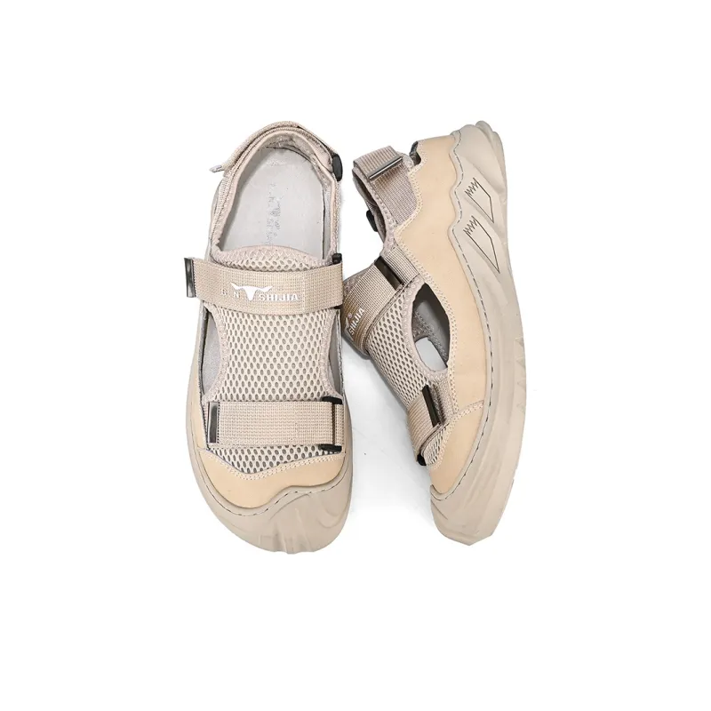 G.N.SHIJIA Casual Shoes Men Low Top Black/Beige-9