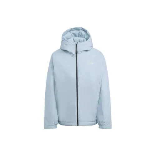 Adidas Puffer Jackets Women's Cream Blue