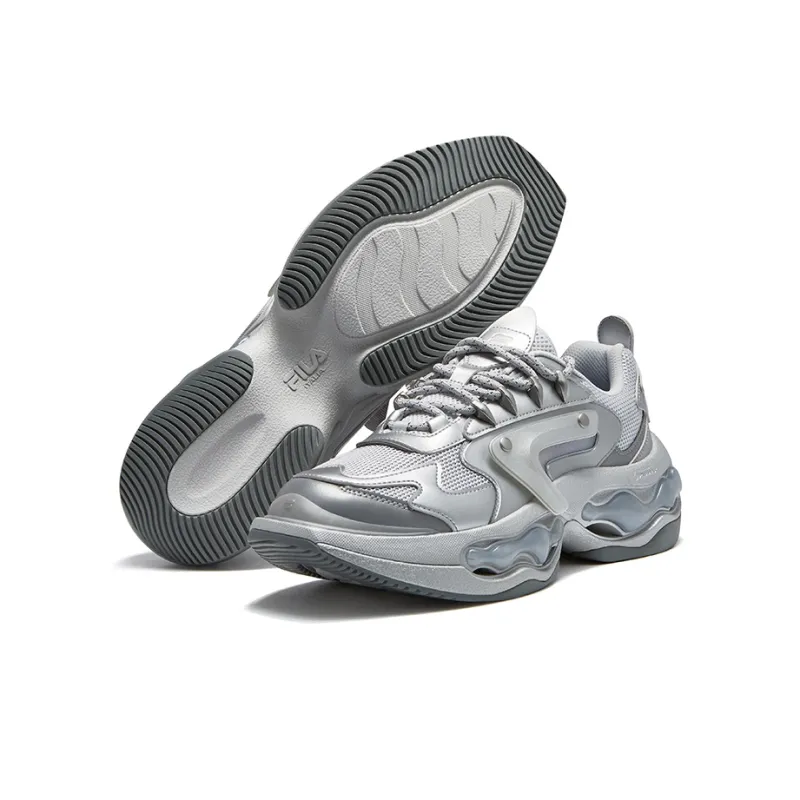 FILA FUSION Nebula Casual Shoes Women's Low Top Gray/Silver-4