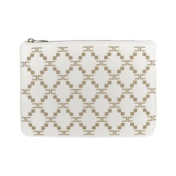 Elisabetta Franchi Polyester Clutch Regular Women's White