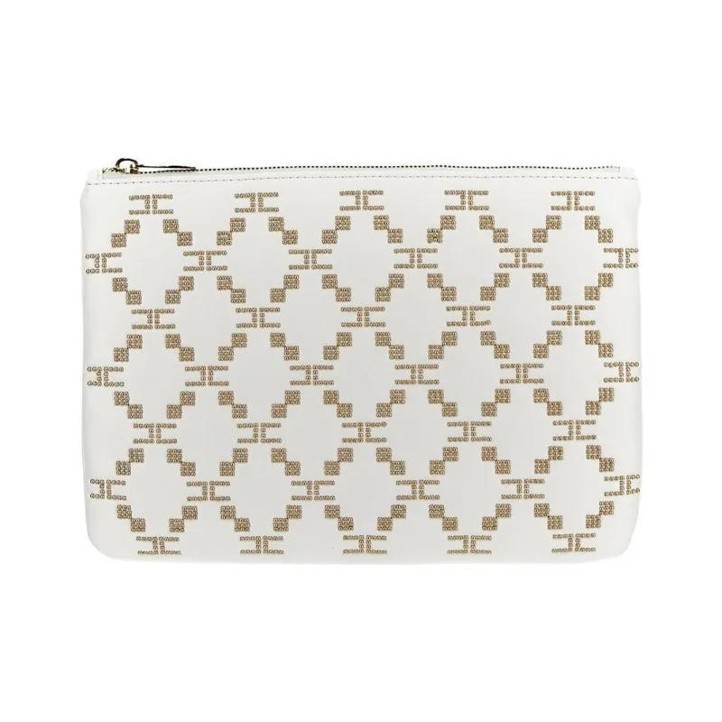 Elisabetta Franchi Polyester Clutch Regular Women's White-0