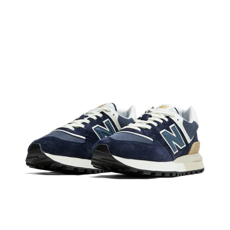 New Balance 574 Navy White Beige-2