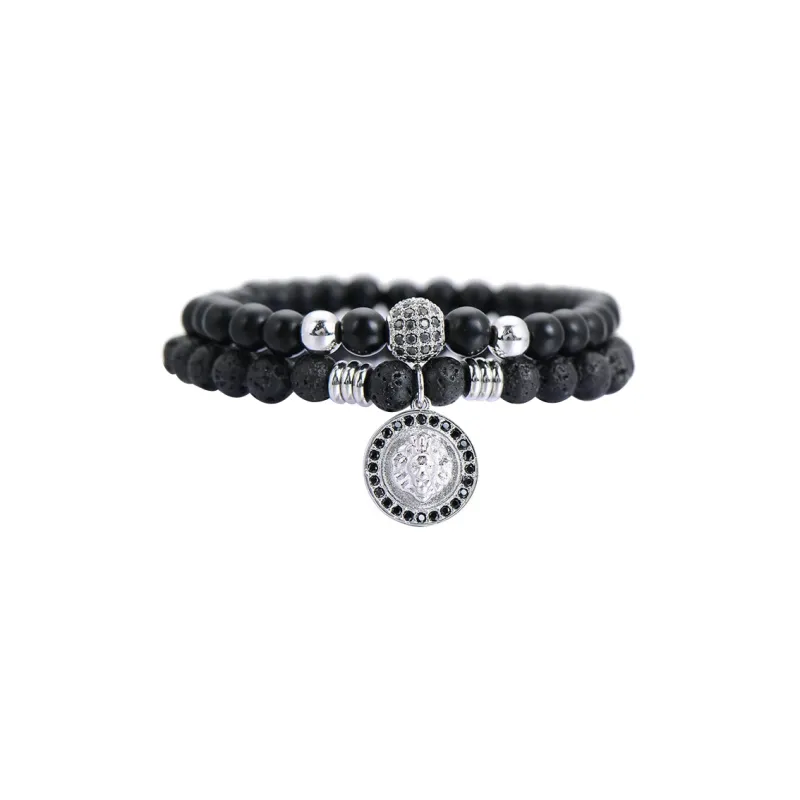 MUSTKOO Obsidian Bracelets Unisex-1