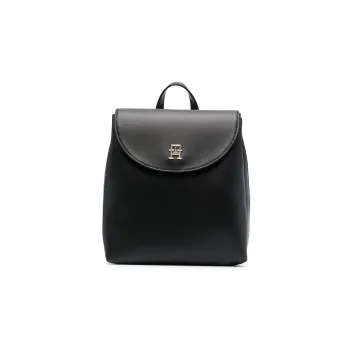 Tommy Hilfiger Grained Calfskin Backpack Women's Black