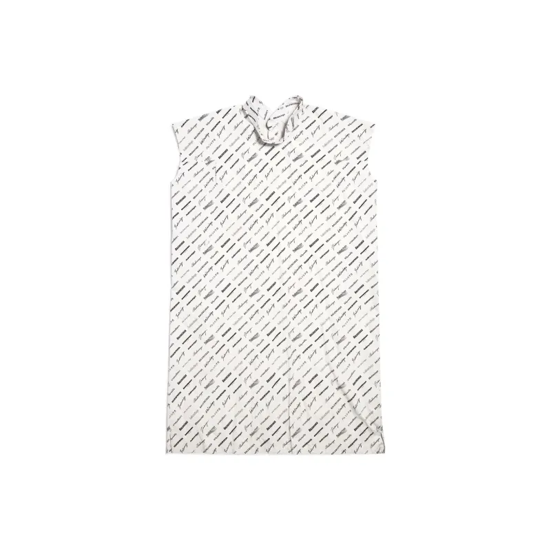 Balenciaga Sleeveless Dress Loose Fit Women's Ecru-1
